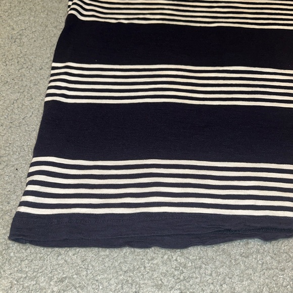 Old Navy Shirt Mens Large Blue White Striped Short Sleeve Tee Casual Top Preppy - Picture 13 of 14